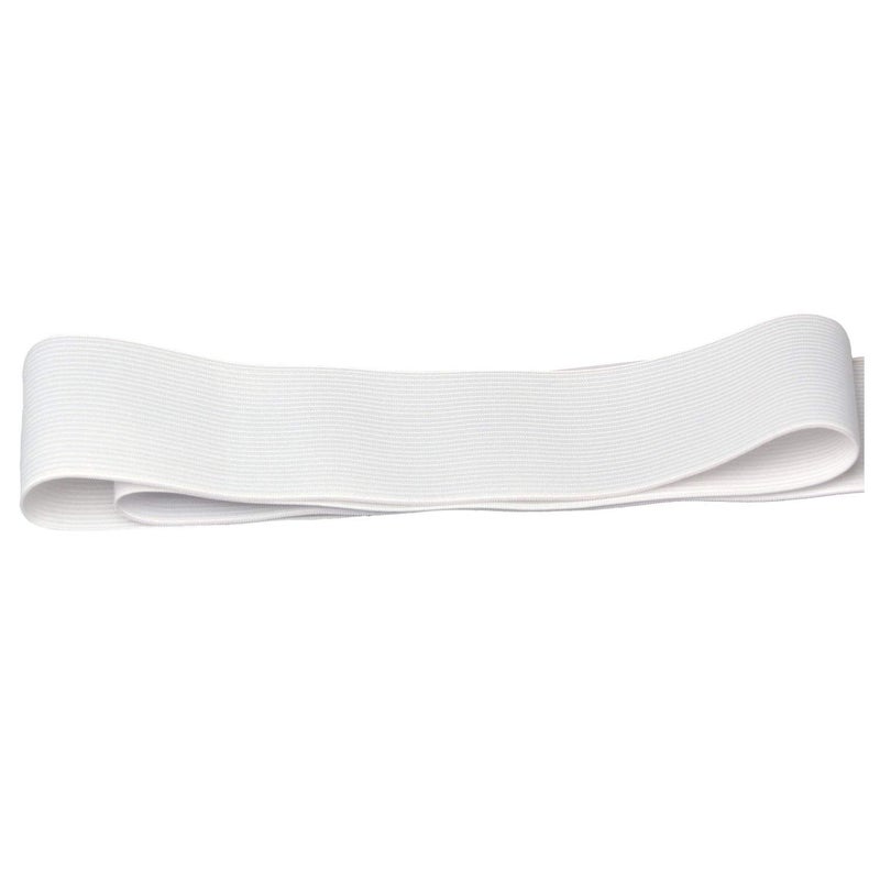 RERIVER 2-inch White Knit Elastic Spool Wide Heavy Stretch Elastic Band,5 Yards - Image 4